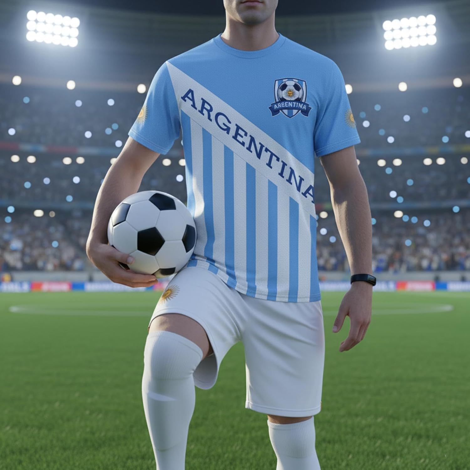 National Flag Soccer Jersey Football Training Apparel Outdoor T-Shirt Print Crewneck Fashion Short Sleeve for Men and Women - Image 5