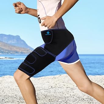 Hip Brace for Sciatica Pain Relief Devices Adjustable Hamstring,Thigh,Groin Compression Wrap Sciatic Nerve Brace for Men and Women Support for Sciatica Hip Pain Relief Left