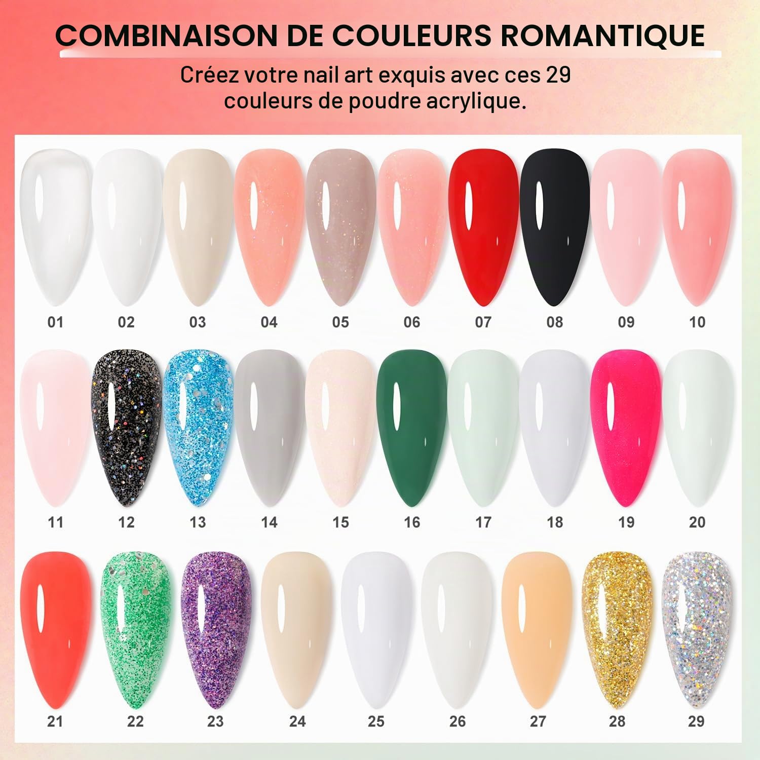 Kit Ongle Acrylique Complet - Gel, Lampe UV 36W, Fraises à Ongles Électriques, Poudre Acrylique, Extensions D'Ongles En Gel