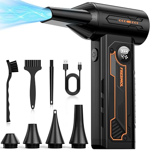FRESMOL Compressed Air Duster, 130000RPM Cordless Electric Air Blower