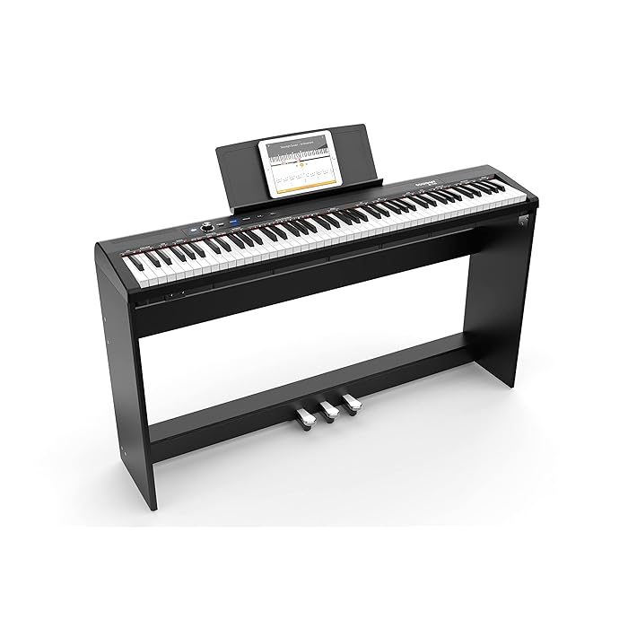 Buy Souidmy S110 88Key Beginner Digital Piano with FullSize Semi