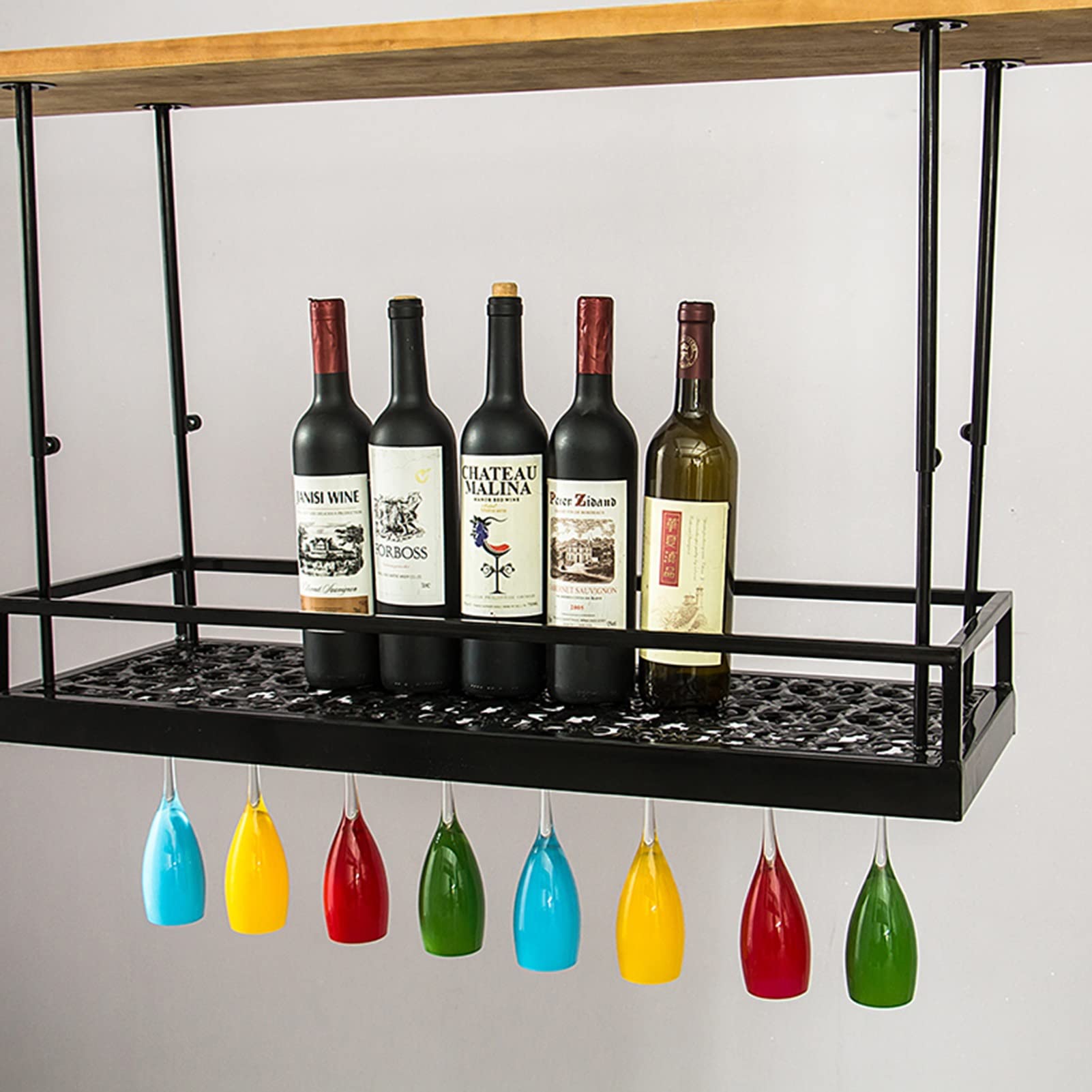 Support de verres à vin réglable pour embellir votre bar de salon