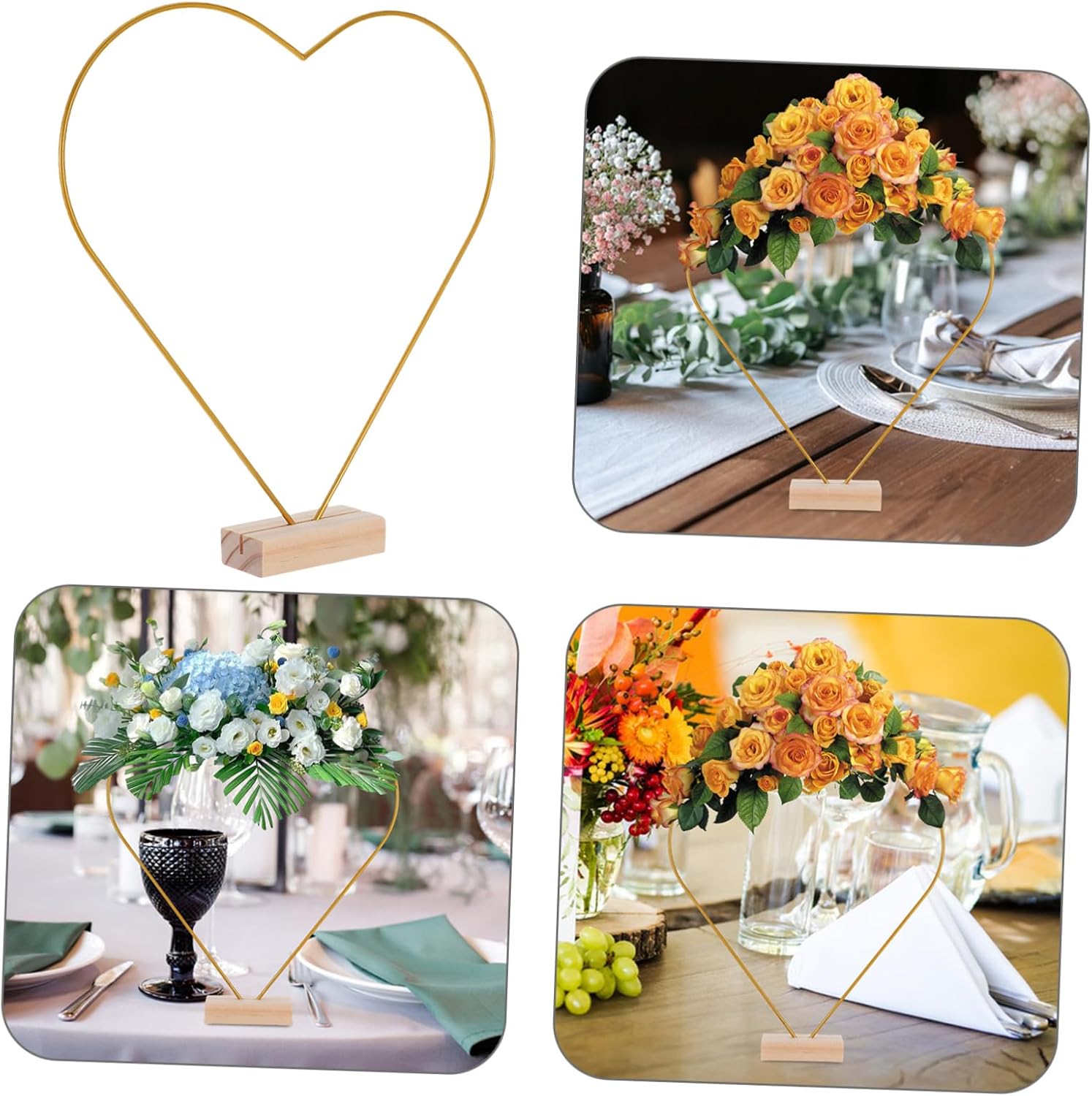 2pcs Floral Hoop Wreath for Wedding Table Decor Versatile Iron Craft for Elegant Centerpieces Metal Hoops for Home and Event Decorations