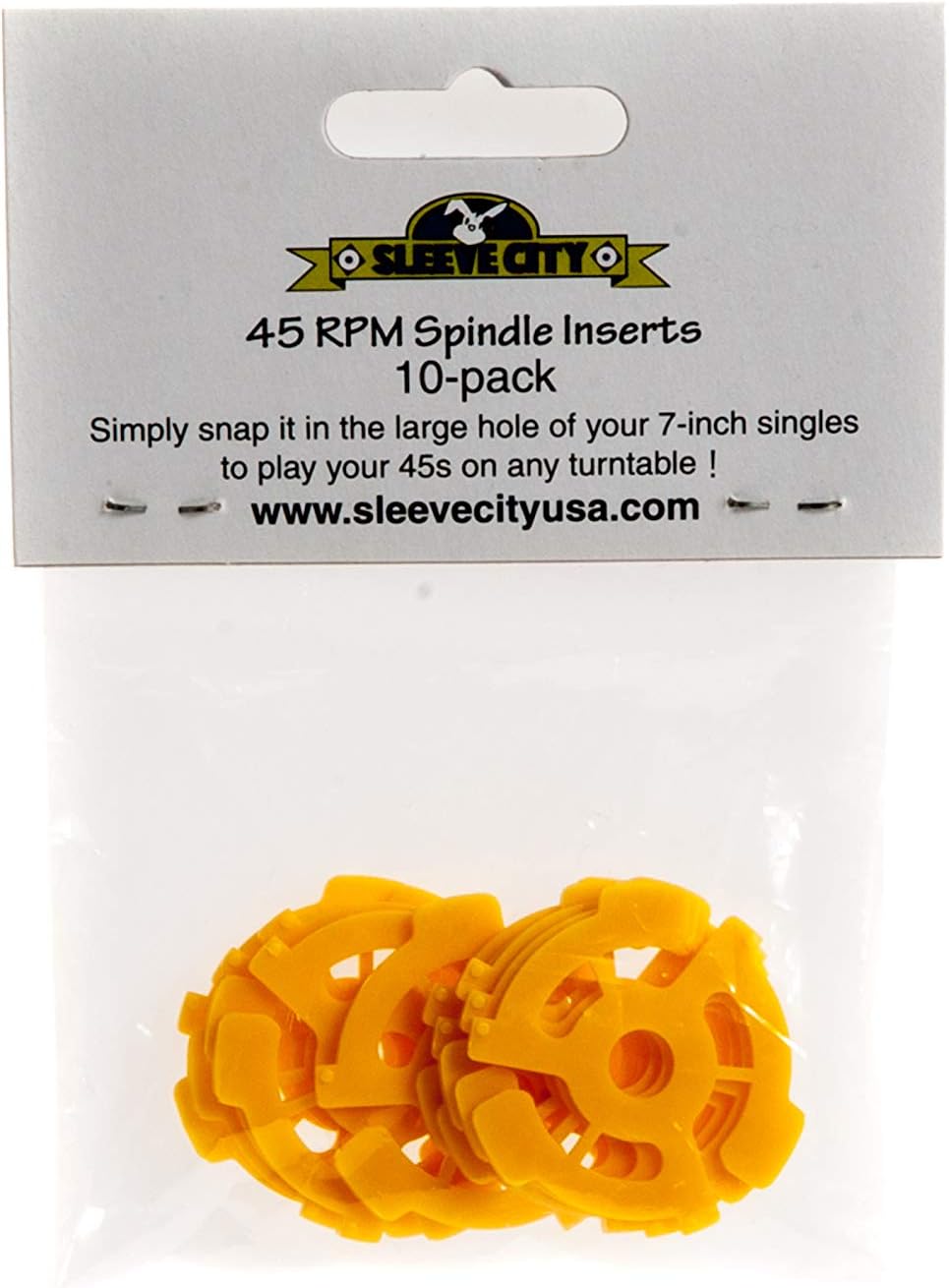 7" Record Adapters 10 Pack