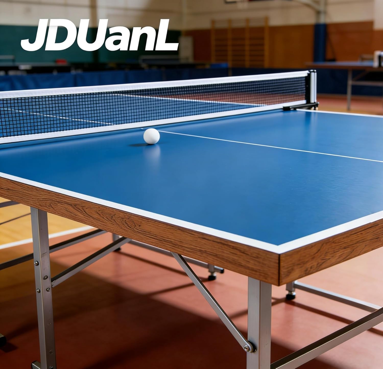 Foldable Ping Pong Table, Indoor Outdoor Use, Durable Thickened Steel Frame, Easy Storage & Portable, Stylish & Simple, Backyard/Indoor Leisure Entertainment Table Tennis Table