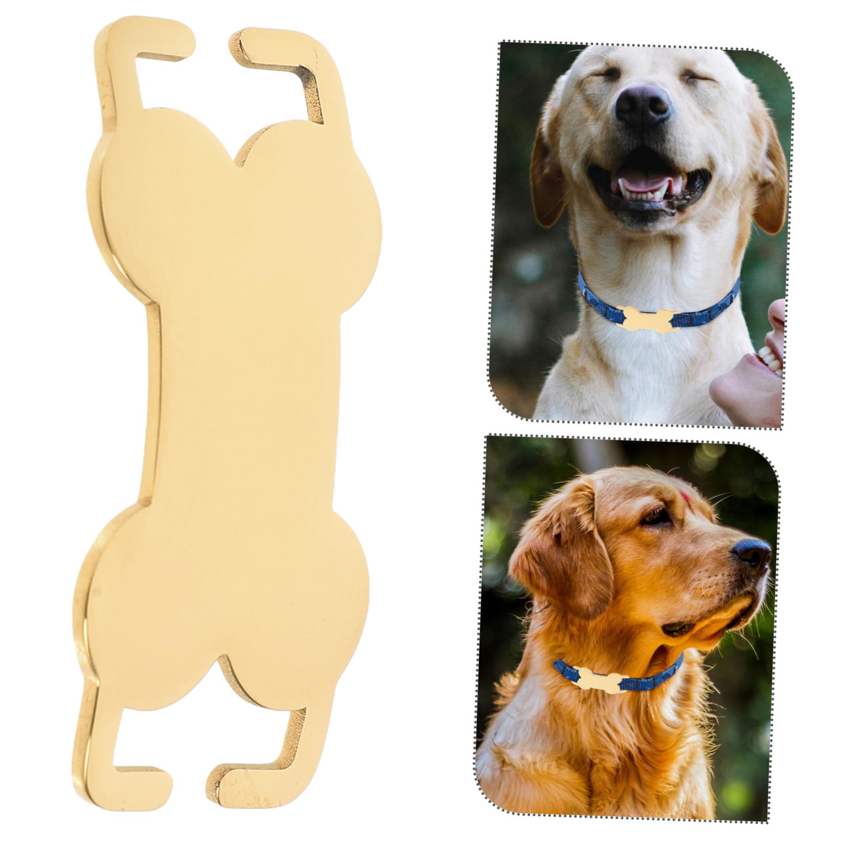 INOOMP 5 Juegos De Etiquetas De Identificación Para Perros De Acero Inoxidable Pequeñas Y Ligeras Para Perros Y Gatos 3 Unidades X 5