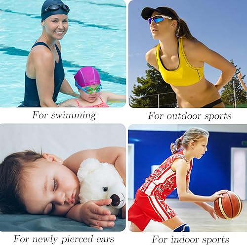 Miniatura 6 de Aretes invisibles de plástico transparente, repuesto de silicona para cirugía, trabajo, deportes, suministros de bricolaje para mujeres, niñas,