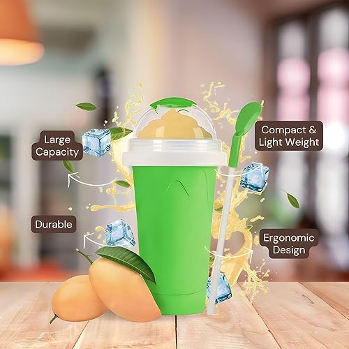 Miniatura 7 de Slushy Maker - Vaso mágico para batido de helado de congelación rápida para hacer que tu día sea fresco, taza portátil para hacer hielo para