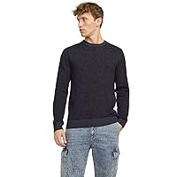 JACK & JONES Jjeglobe Knit Crew Neck Noos Maglione Lavorato a Maglia