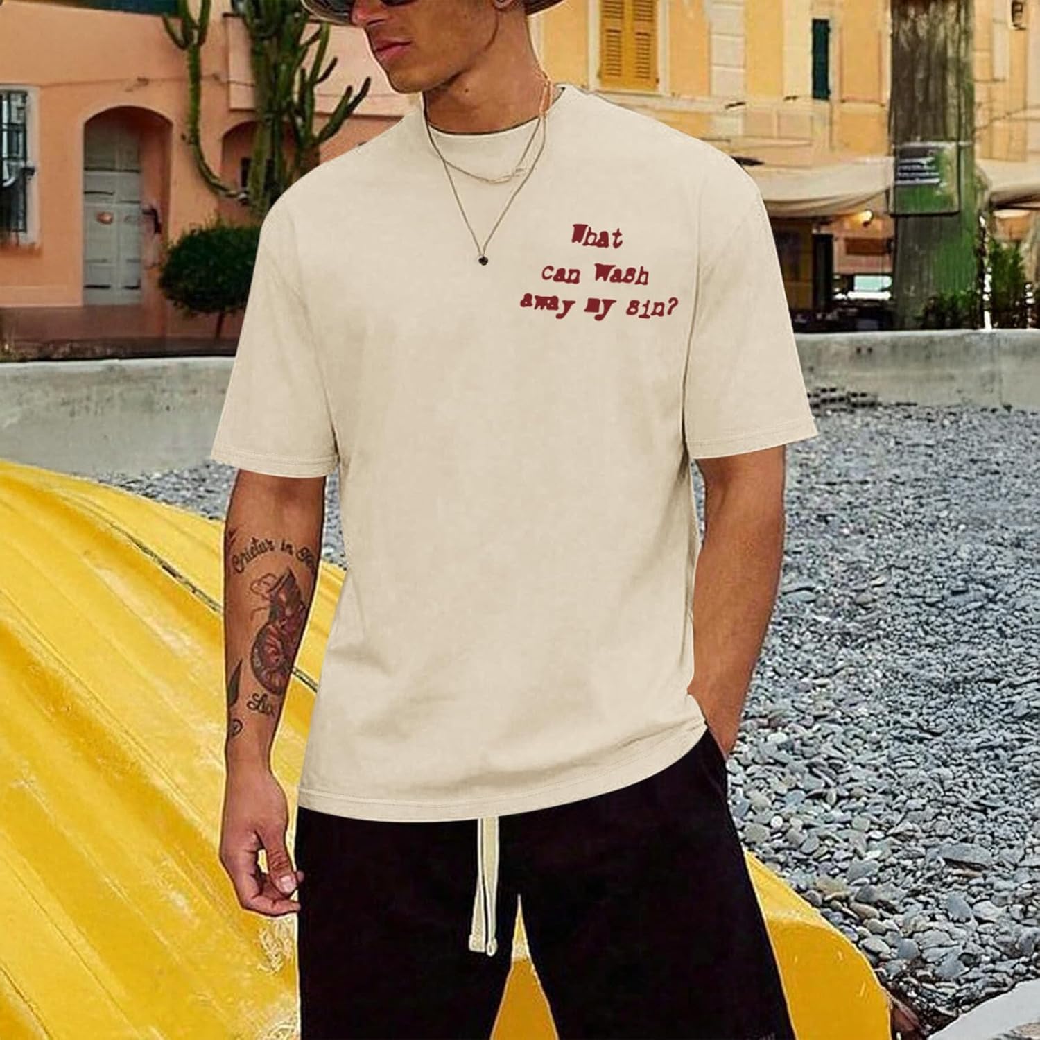 Christian Shirts for Men Religious Faith Bible Verse T Shirt Jesus God Inspirational T-Shirt Cross Graphic Tee Top - Image 4