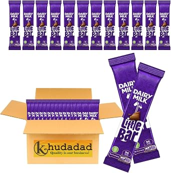 Dairy Milk Little Bar Chocolate Bars 18g   Creamy Milk Chocolate   96 Calories Per Bar   Delicious Mini Chocolate Snack 12x Dairy Milk Little Choc Bars 18g