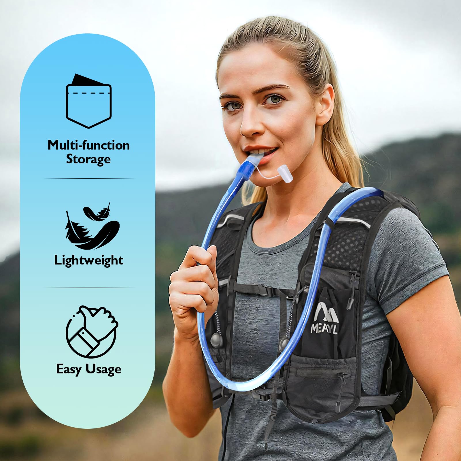 Gilet de Course Respirant et Bien ajusté pour Les Performances Sportives et Les Sports de Plein air, Noir