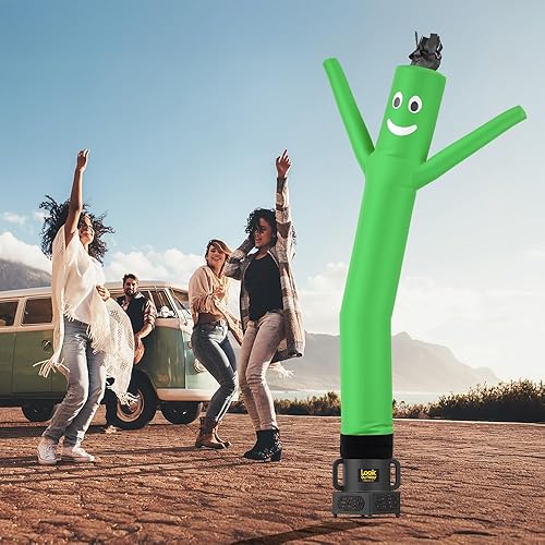 Vista 29 de LookOurWay Air Dancers Wacky Waving - Tubo inflable de 7 pies de alto con soplador de bailarín Sky Dancer, color morado