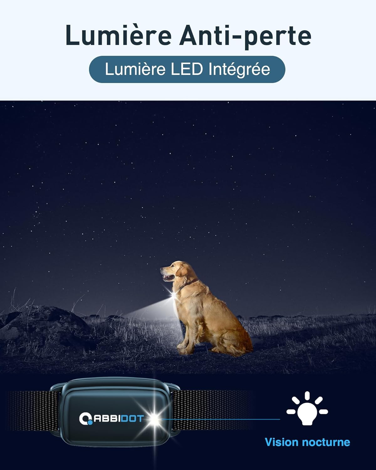 Collier ABBIDOT avec lumière LED