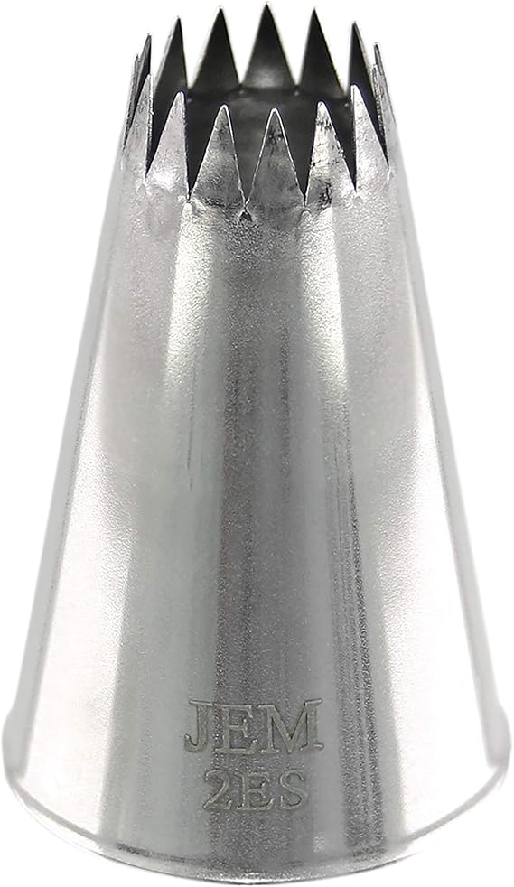 Jem Enterprises Medium Fine Star Savoy Piping Nozzle Decorating Tip #2ES