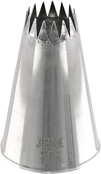 Jem Enterprises Medium Fine Star Savoy Piping Nozzle Decorating Tip #2ES
