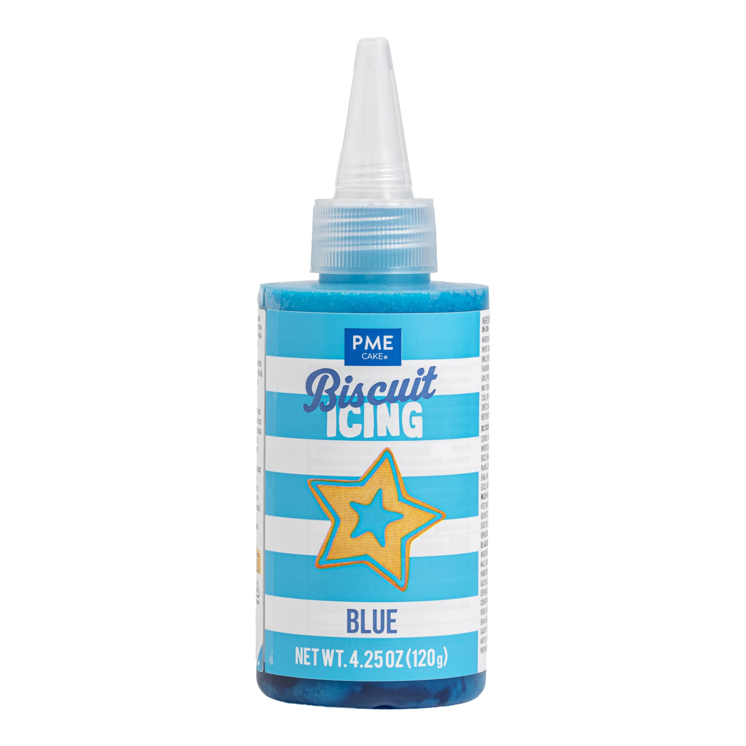 PME Cake Biscuit Icing- Blue (120g / 4.25oz) | Ready-to-Use Blue Cookie & Biscuit Icing for Decorating Cookies, Gingerbread & Sweet Treats