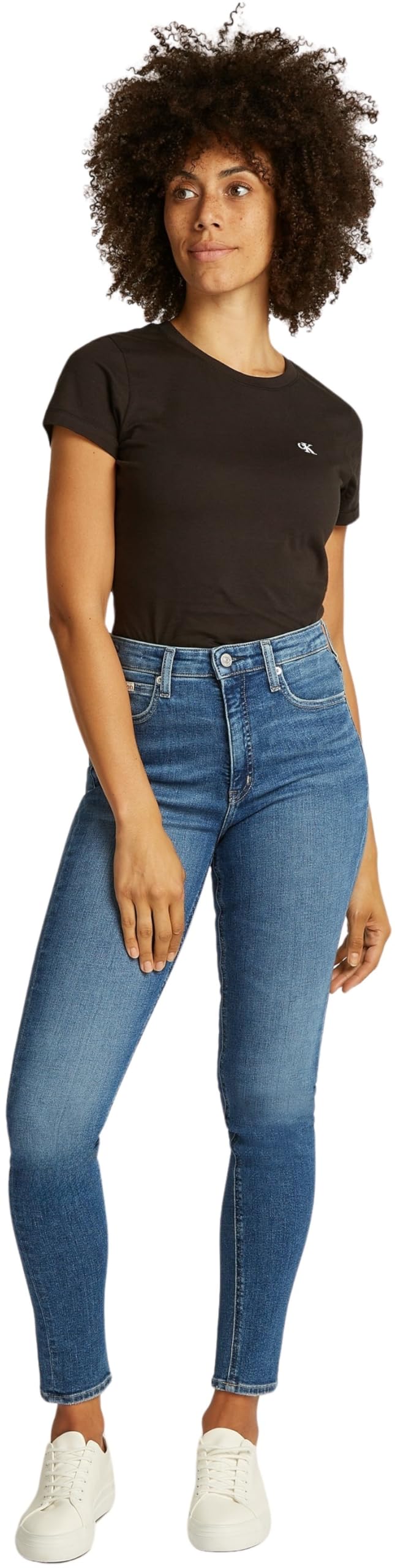 Calvin Klein Wysoki Stan Skinny J20j224492 - Wąskie Kobiety
