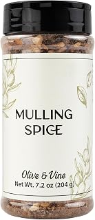Olive & Vine Mulling Spice, Warm & Spicy, For Mulled Wine & Cider, Rich Tradition, Authentic Taste, For Global Recipes (7.2 Ounce)