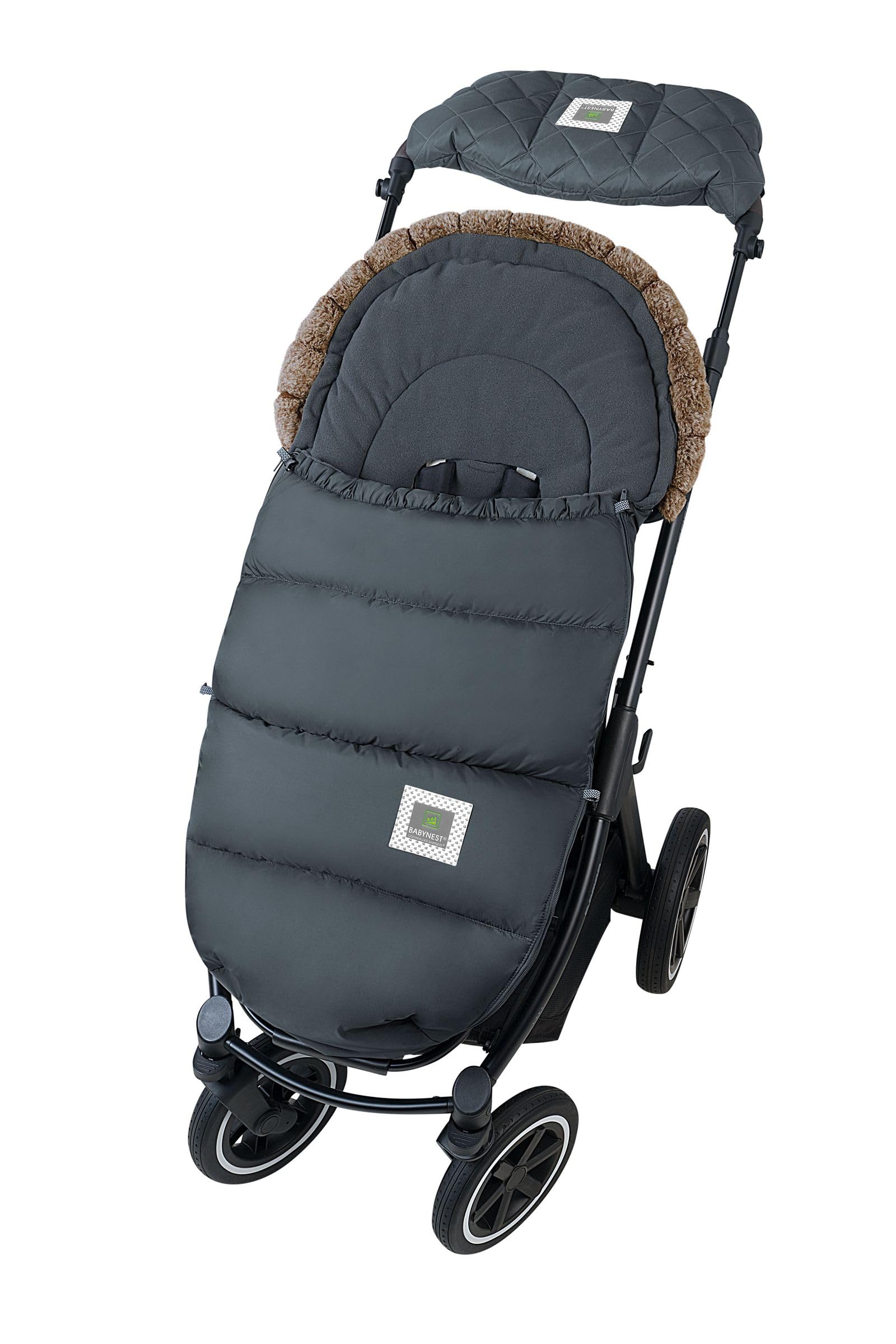 Odenwälder Fußsack für Kinderwagen Luca anthrazit