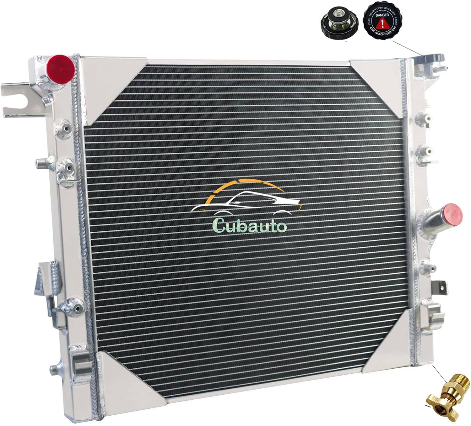 4 Row Core Radiator For 2007~2015 08 Jeep Wrangler JK MT 2008 2009 2010 2011 Full Aluminum Radiators