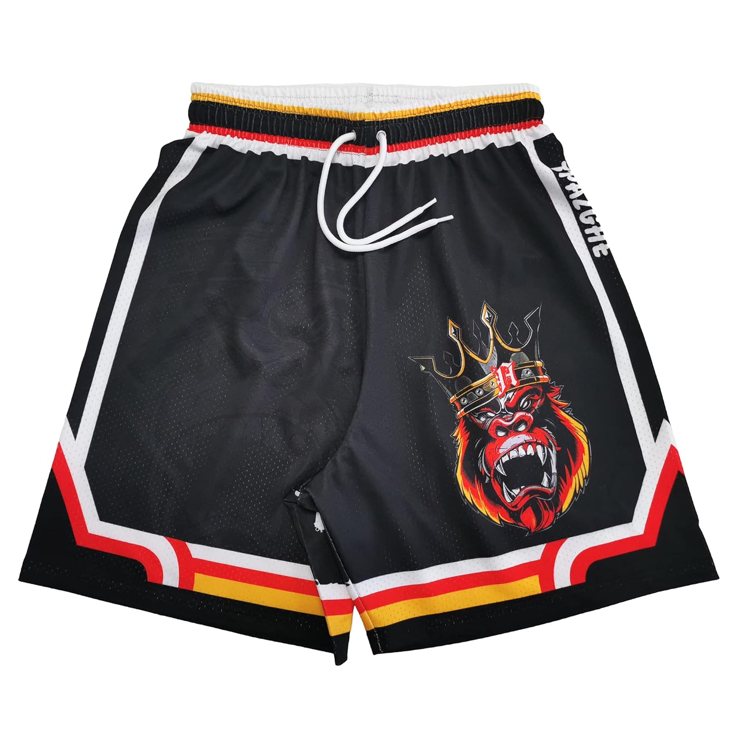 Mens Sports Short Quick Dry Polyester Vintage Basketball Shorts with Pocket