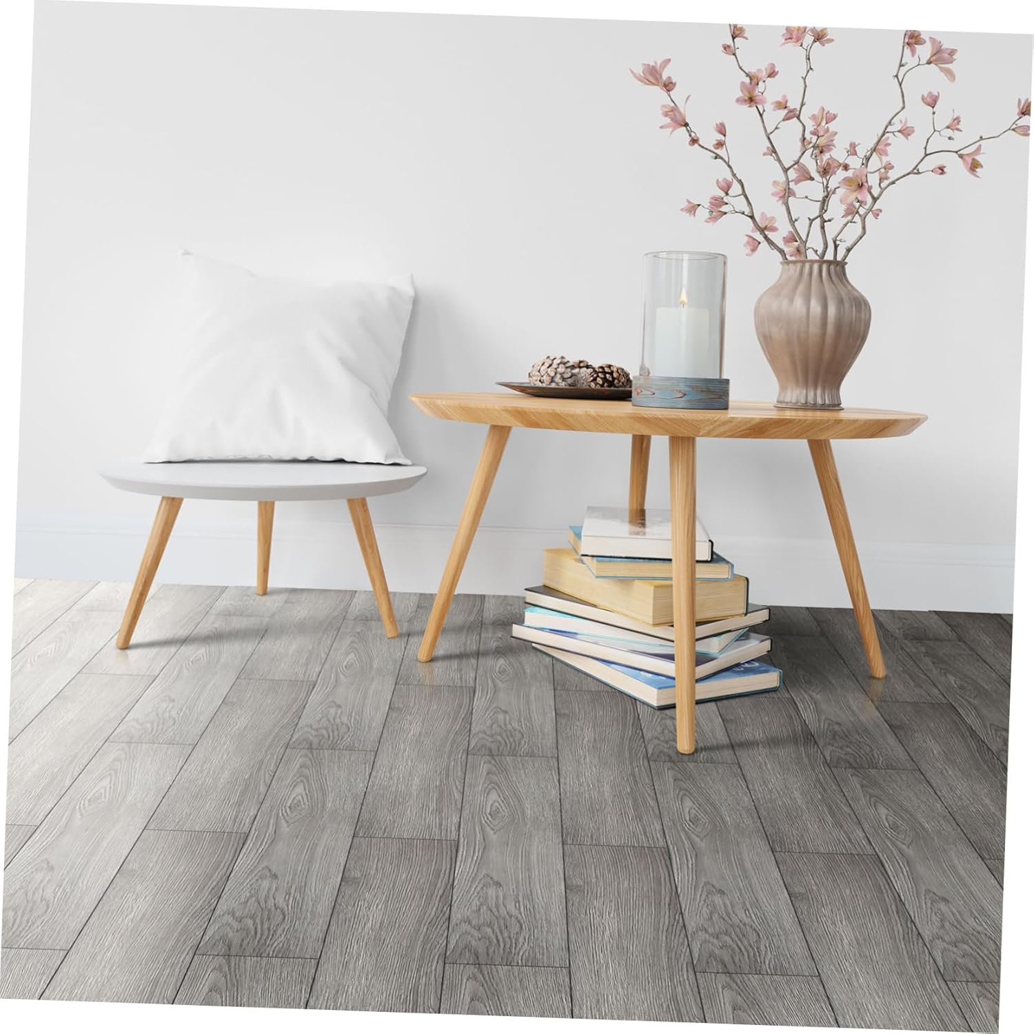 36pcs Self Adhesive Vinyl Flooring Stickers Easy Peel and Stick Non-Slip DIY