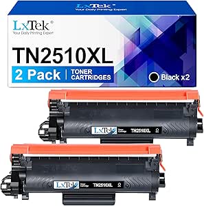 TN2510XL TN-2510XL Toner Cartridges Compatible with Brother TN2510 Toner, for Brother DCP L2620DW L2627DW L2660DW L2665DW, HL L2400DW L2445DW, MFC L2800DW L2827DW L2835DW L2860DW (2 Black)
