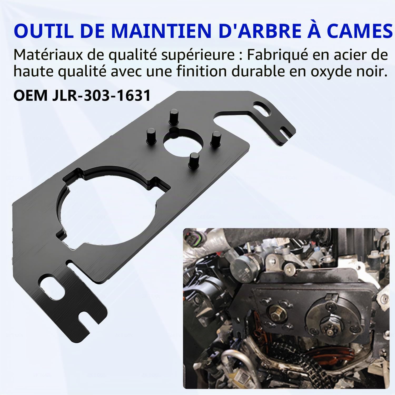 ZKTOOL Kit d'Outils de Calage de Verrouillage d'arbre à Cames Moteur, Compatible avec Land Rover Jaguar Aurora 2.0T 2.0 Le Moteur Diesel, Équivalent à OEM JLR-303-1625, JLR-303-1631, JLR-303-1630