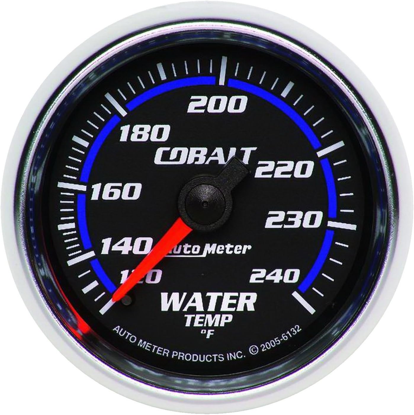 Auto Meter 6132 Cobalt 2-1/16" 120-240 F Mechanical Water Temperature Gauge