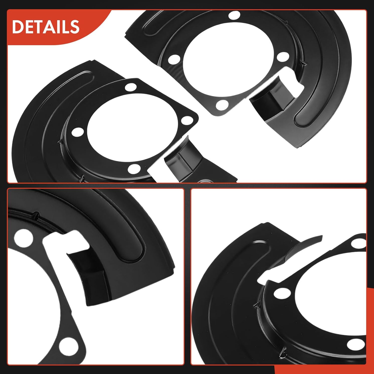 A-Premium Front Driver and Passenger Side Brake Dust Shield Compatible with Chevrolet & GMC Models - Tahoe 1995-1999, K1500 K2500 Suburban 1995-1999, K2500/K3500 1995-2000, Yukon 1995-1997, Set of 2