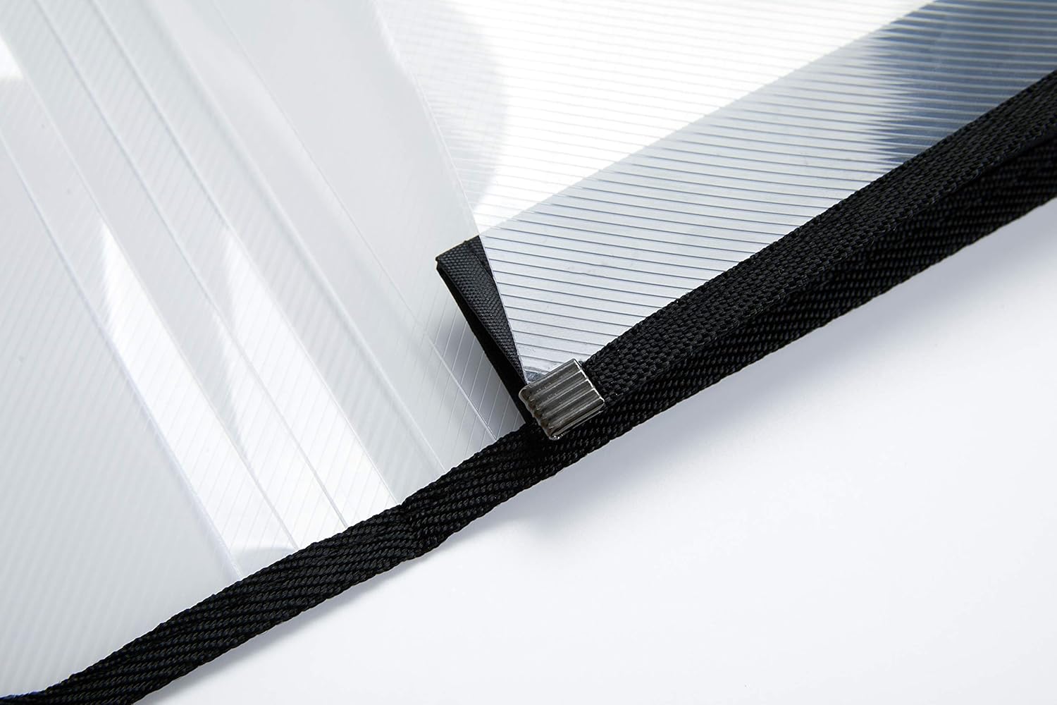 FANWU Plastic File Folder Poly Envelope Expanding File Wallet Document Folder with Snap Button Closure, Legal Size, 5 Pack Large Waterproof Accordion File Pouch (Transparent&Black) : Office Products