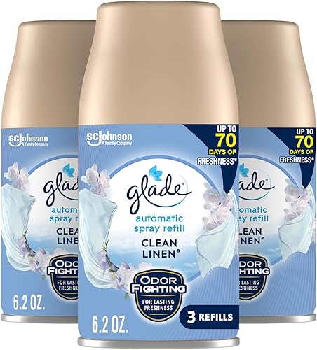 Miniatura 14 de Glade Relabije automático de aerosol, ambientador para el hogar y el baño, tranquilo lavanda y aloe, 6.2 oz, 3 cuenta
