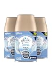 Glade Automatic Spray Air Freshener Refill, Scented Air Freshener for Home and Bathroom, Clean Linen, 6.2 Oz, 3 Count