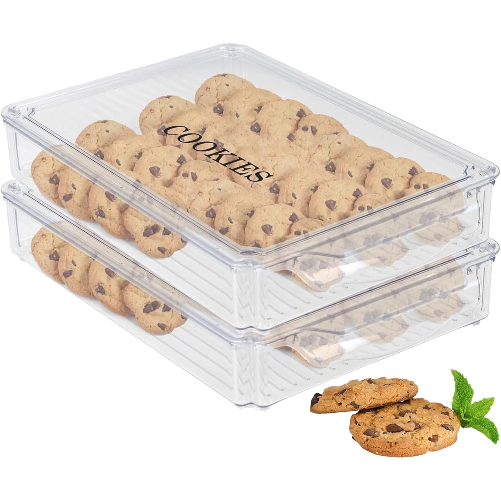 Keksdosen - 2 ser Großformatige Dichtungen gebäckdose