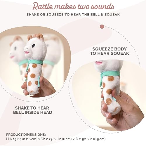 Miniatura 2 de Sophie la girafe Sonajero Sweetie Pouet  Suave, divertido y fácil de agarrar  Despierta los 5 sentidos