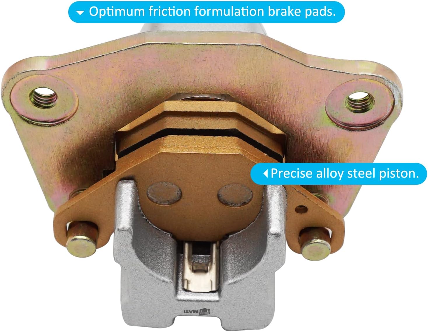 M MATI Rear Brake Caliper Assembly for Suzuki Vinson 4WD 500 LTA500F 4x4 2003-2007 with Pads 69100-03GF0-999 69100-03GH0-999
