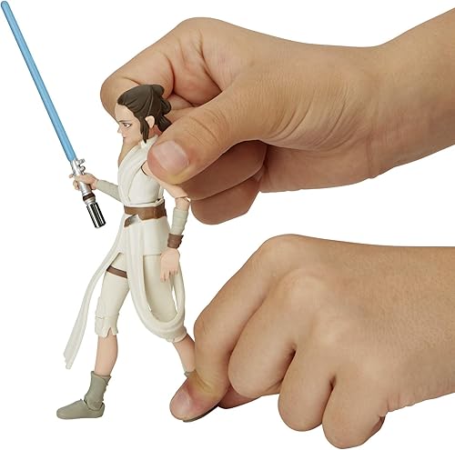 Miniatura 8 de STAR WARS Galaxy of Adventures The Rise of Skywalker Rey Figura de acción de 5 pies con divertido movimiento de acción de sable de luz