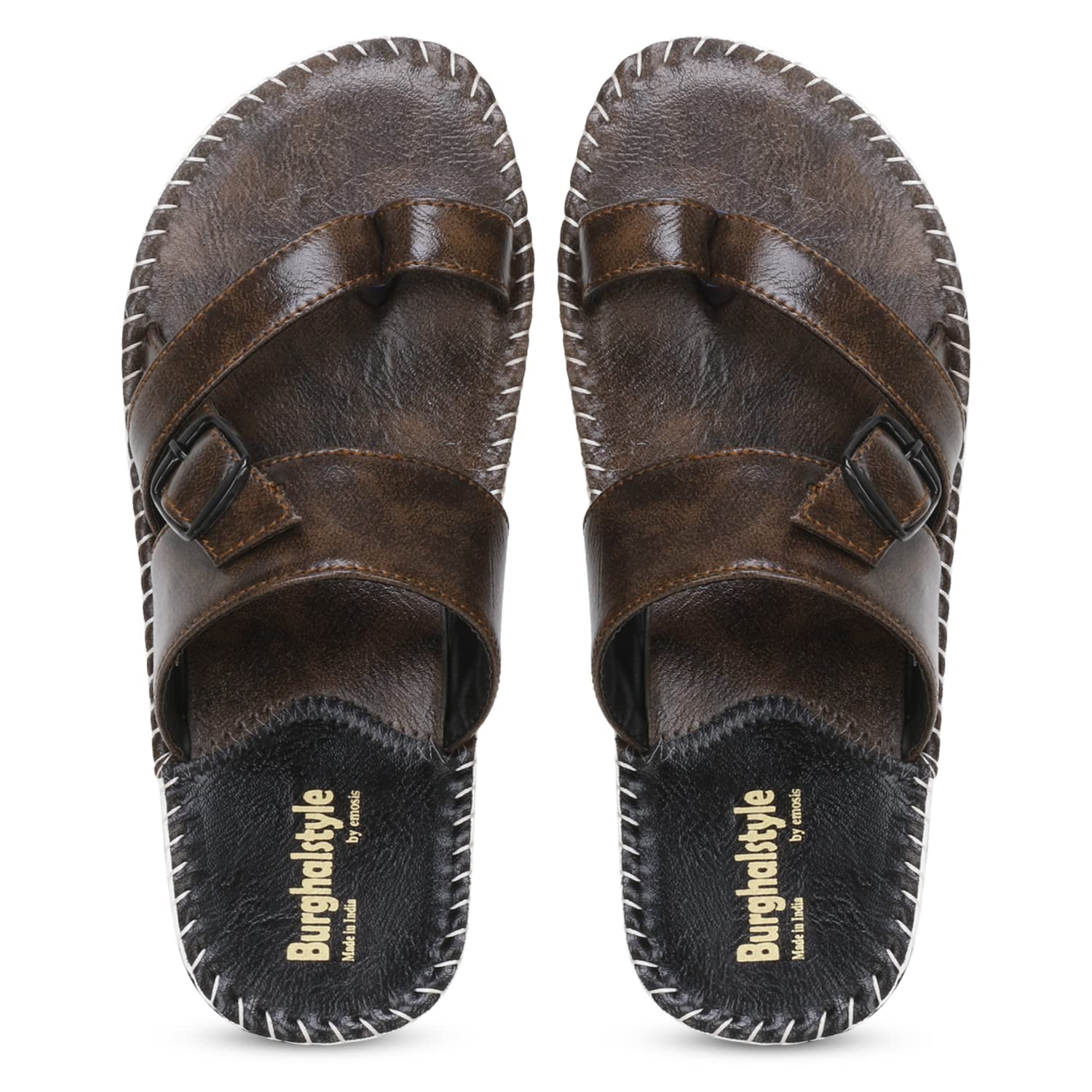 Emosis E00528 Mens Faux Leather Slipper - Flat Chappal cum Thong Sandal - For Daily Use Outdoor Indoor Formal Office Home Ethnic Casual Wear (Navy, numeric_9) (B0BNPXYQP5) Amazon Price History, Amazon Price Tracker
