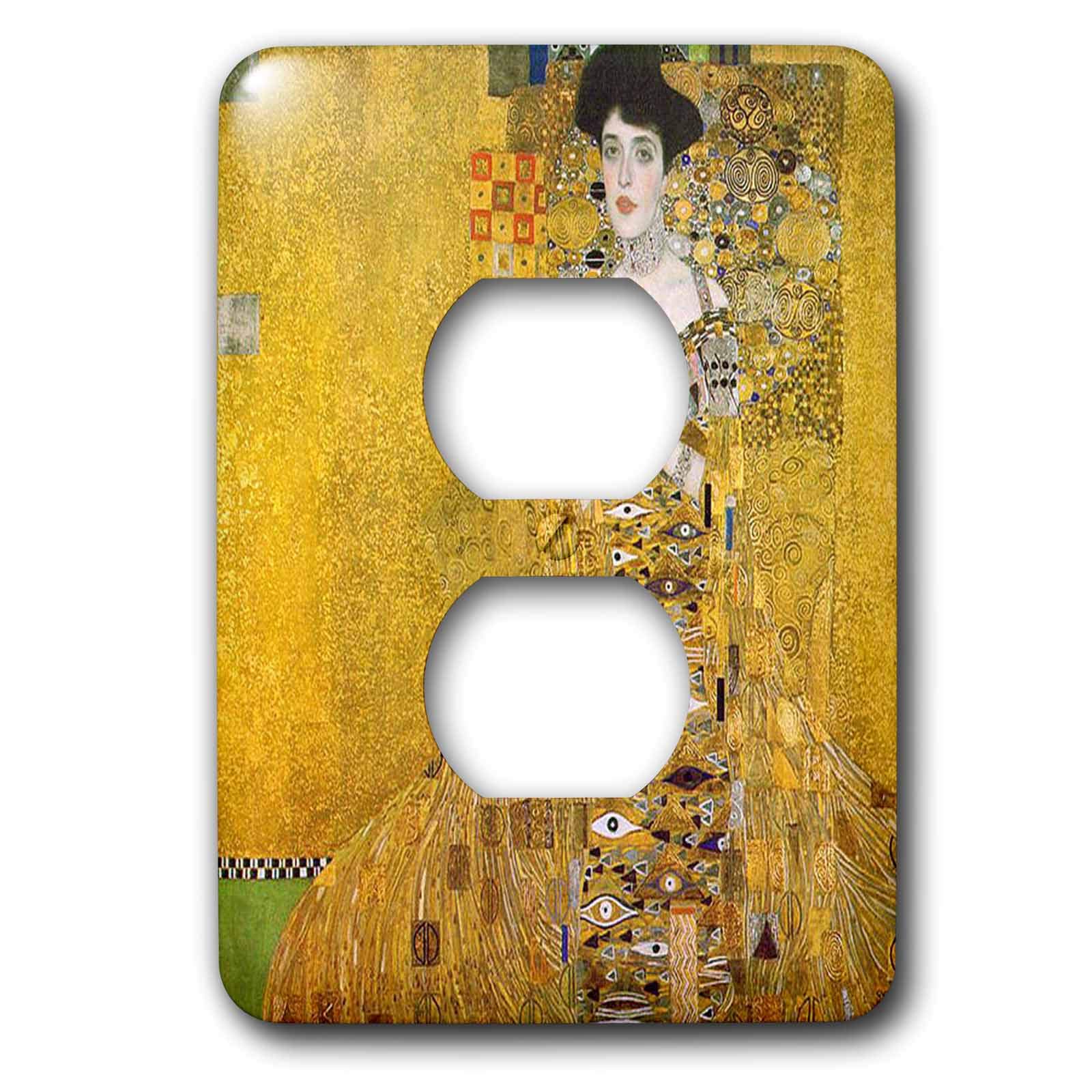 Klimt en or 2 prises de courant 3dRose plaque murale 15,2 cm