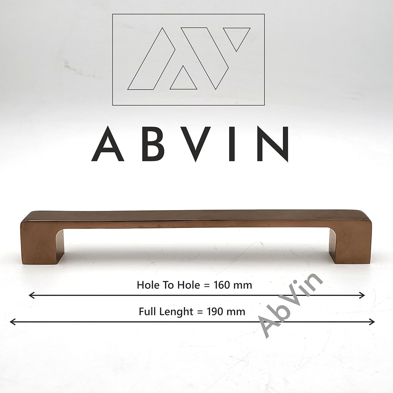 Premium PVD Rosegold Bar Handles, Modern Gold Cabinet Hardware, Furniture Pulls for Doors, Cabinets, Cupboards & Drawers (1 pcs) (160mm (8 inch))