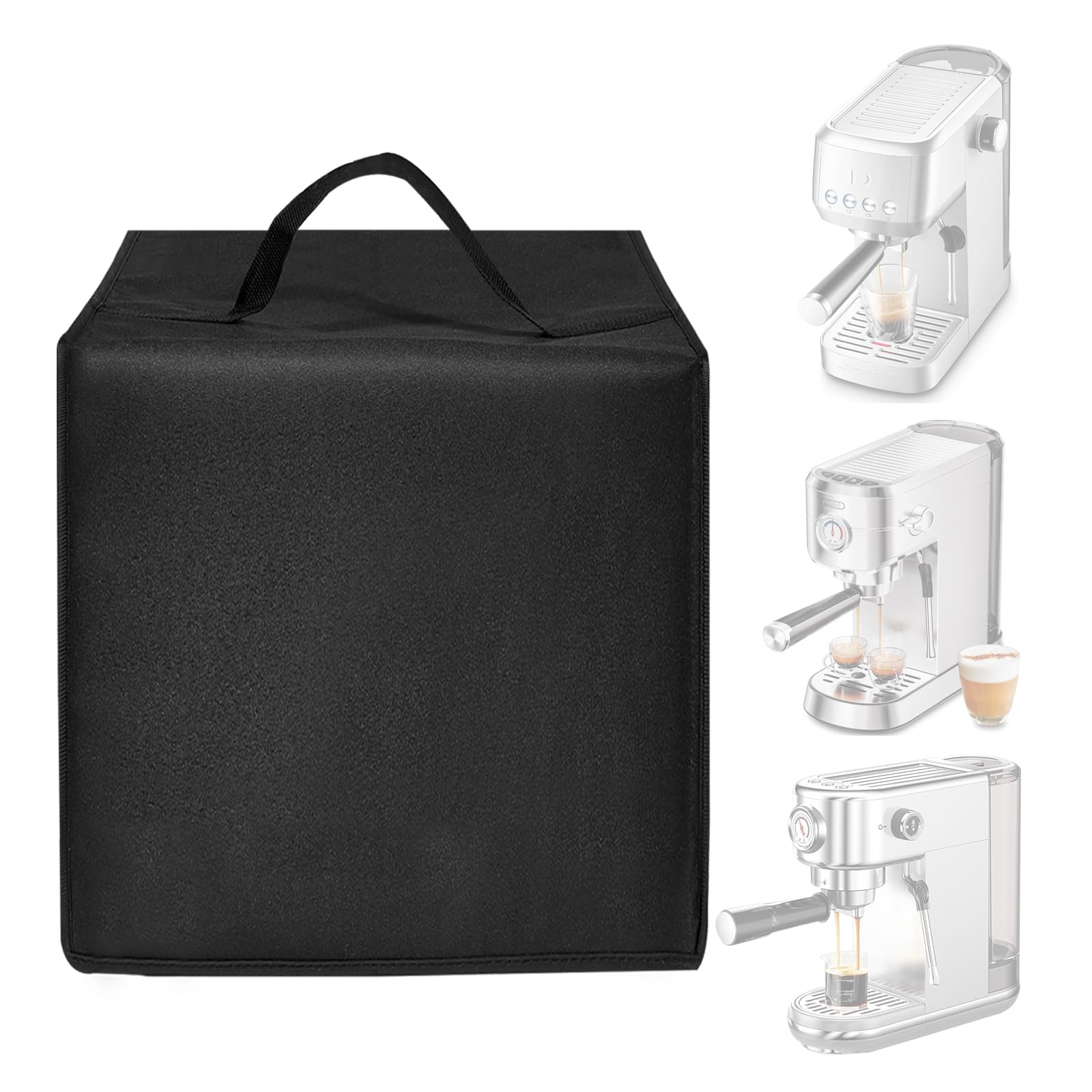 Latte Machine Cover Espresso Maker Maker Lid Heavy Duty Waterproof Nylon Covers Case for CASABREWS 3700 Essential Espresso
