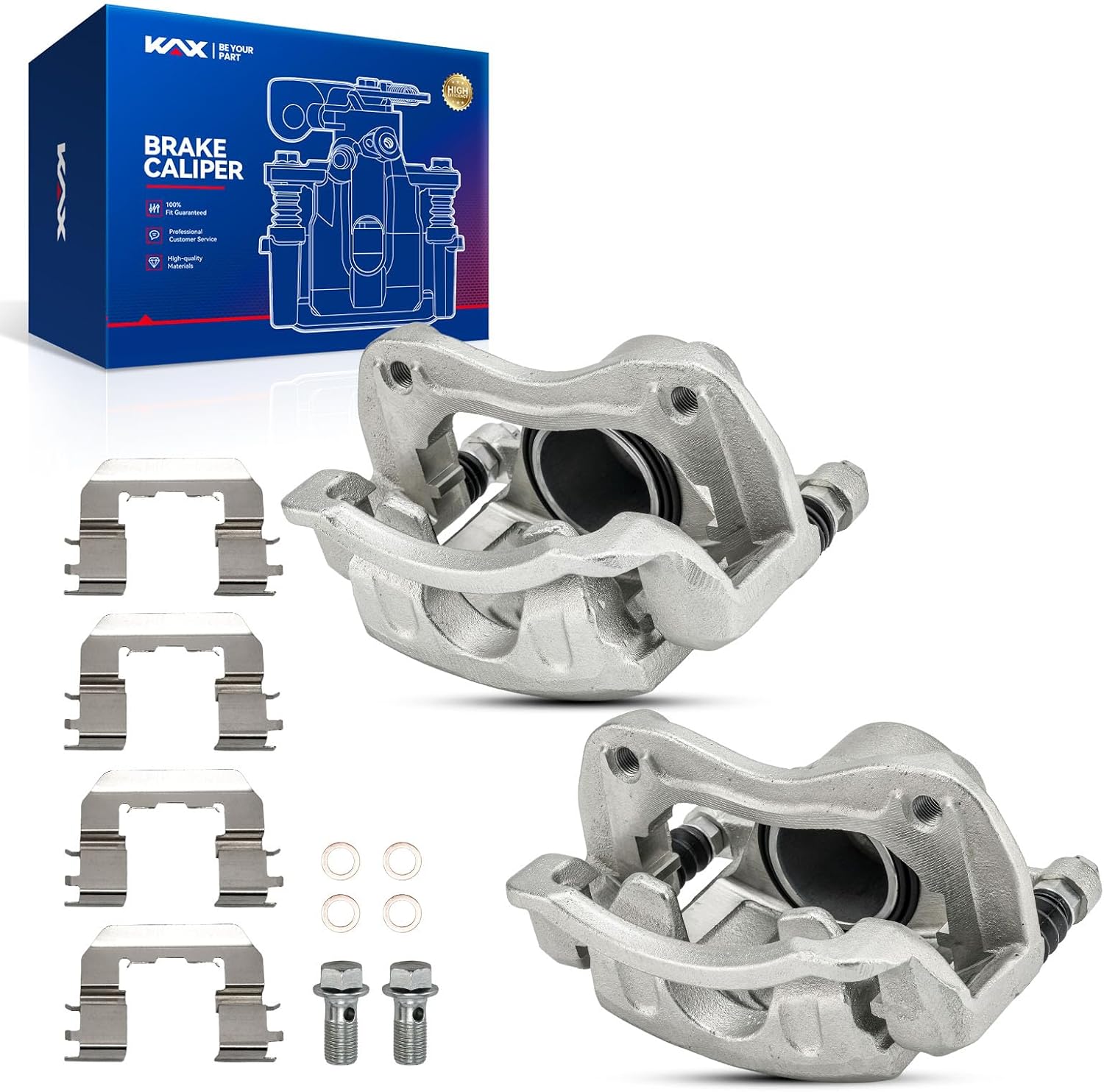 KAX Disc Brake Caliper Assembly Fit for Hyundai Elantra 2013-2016, Hyundai Elantra 2011-2012 1.8L, Hyundai Elantra Coupe 2013-2014, Front Side