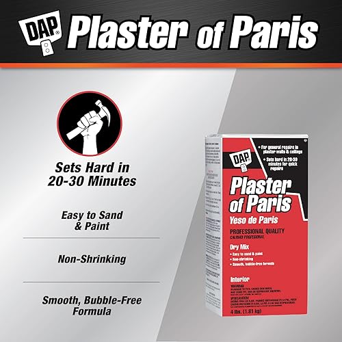 Miniatura 2 de DAP 10308 4 libras Interior Plaster of Paris & Red Devil 4718 Juego de cuchillos de plástico de 3 piezas, 1 paquete