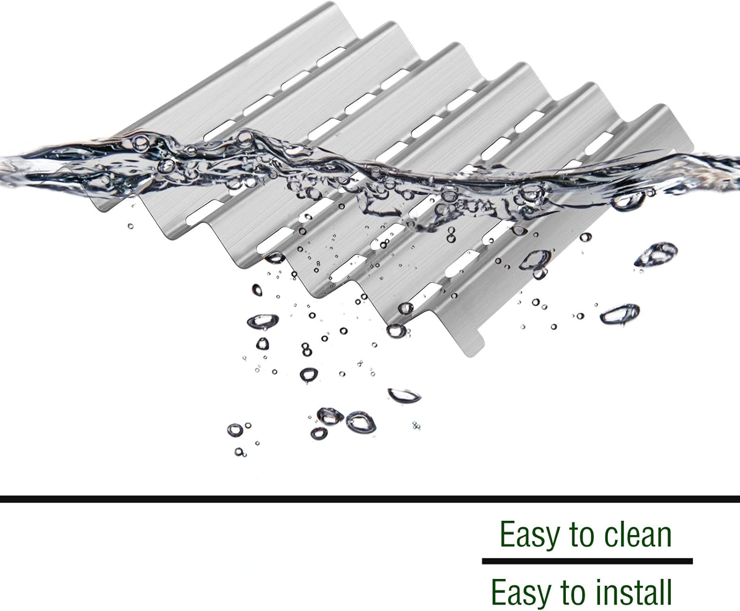 Damile Stainless Steel Grill Heat Plates Shield Burner Cover Flame Tamer, BBQ Gas Grill Replacement Parts for Brinkmann 2500 Pro Series, 4615, 810-2500, 810-2500-0, 810-4615-0, Pro Series 2500, 4615 : Patio, Lawn & Garden