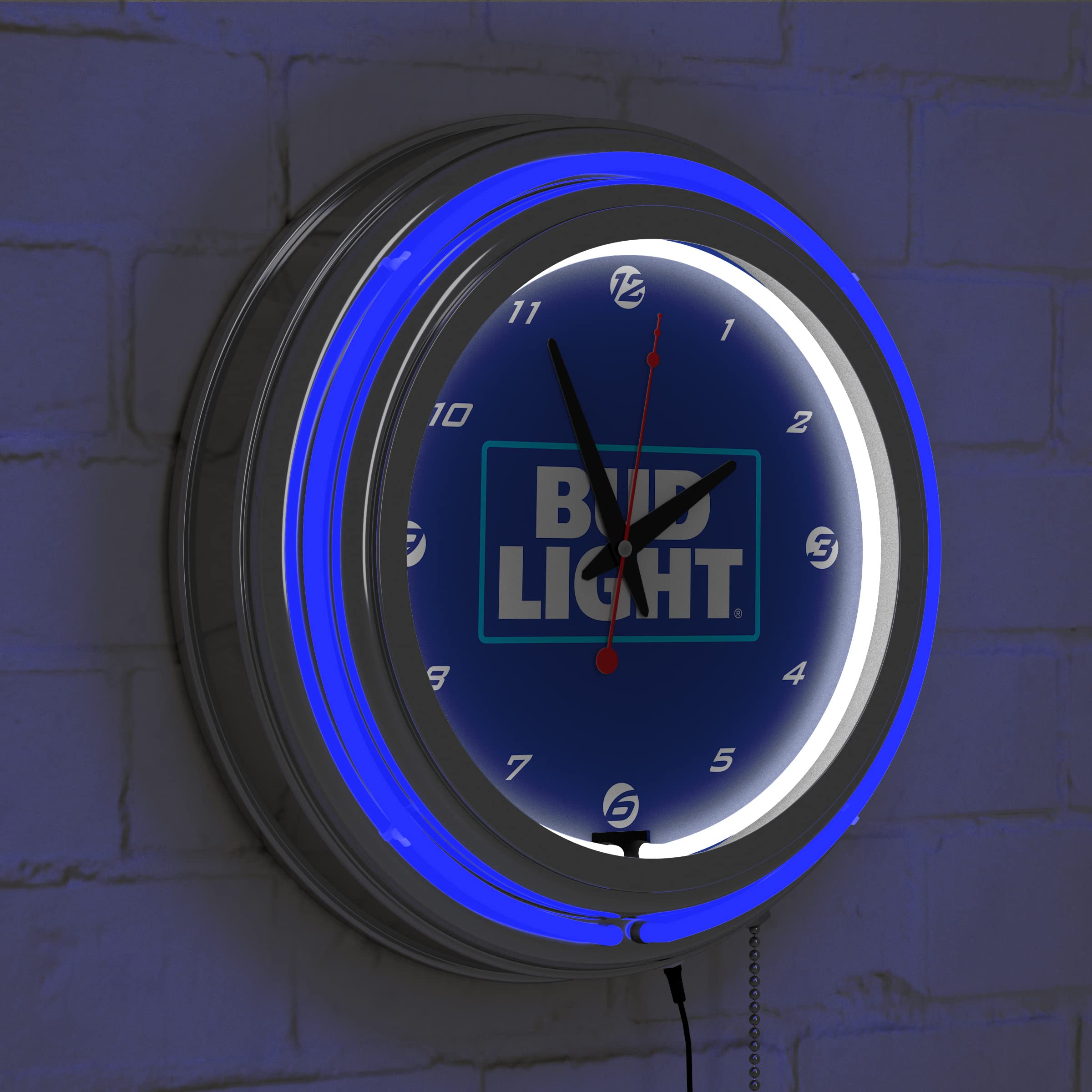 Amazon.com: Neon Clock - Retro Bud Light Blue Analog Wall Clock