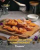 Vista 7 de Katbite 265 hojas de papel pergamino de 10 x 15 pulgadas, papel de hornear sin blanquear resistente, precortado y a prueba de aceite, perfecto