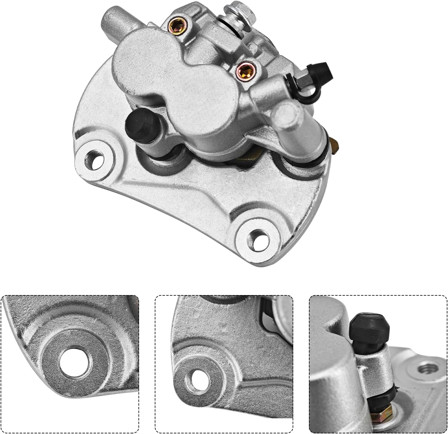 Front Left Right Brake Caliper Compatible with Can-Am Commander 800 800R 1000 1000R Max 800R 1000 1000R(2011-2020) Maverick 1000 1000R Max 1000R (2013-2018) Replaces# 705600679 705600678