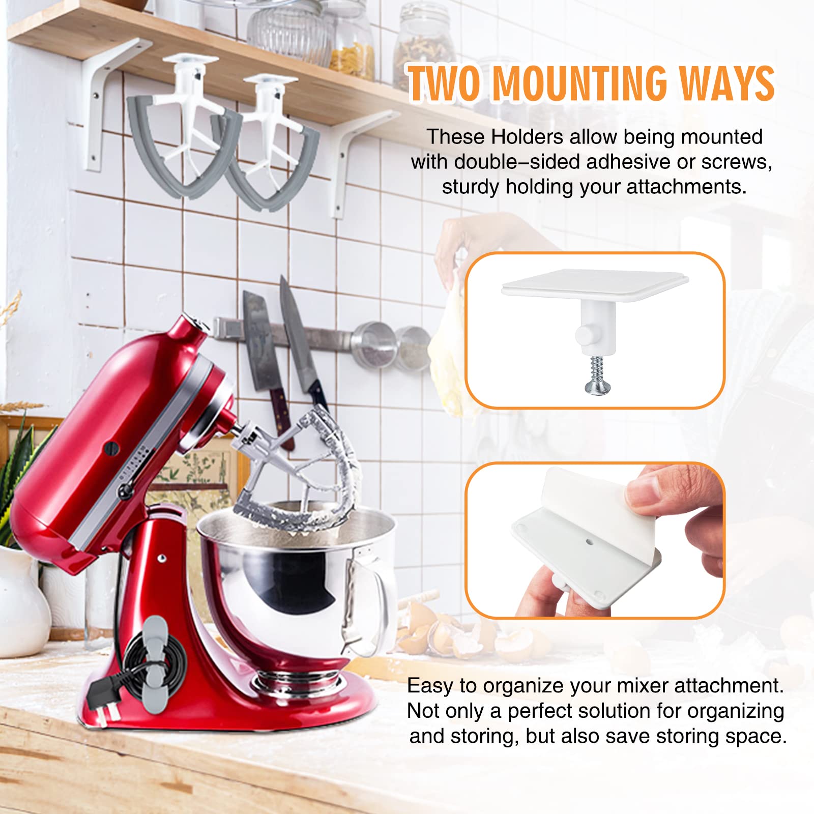 Batteur Flex Edge Pour KitchenAid 4.5L/5L - Spatule Mélangeuse Avec Bord En Silicone - Réduit Temps De Mélange
