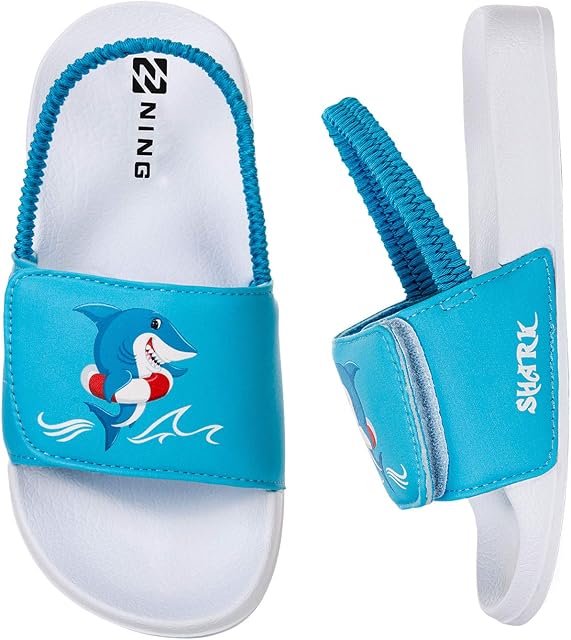 Girls Boys Summer Slippers Kids Beach/Pool Slide Sandals Toddler Little Cute Bath Slippers Kids Water Shoes Anti-Slip Flip Flops